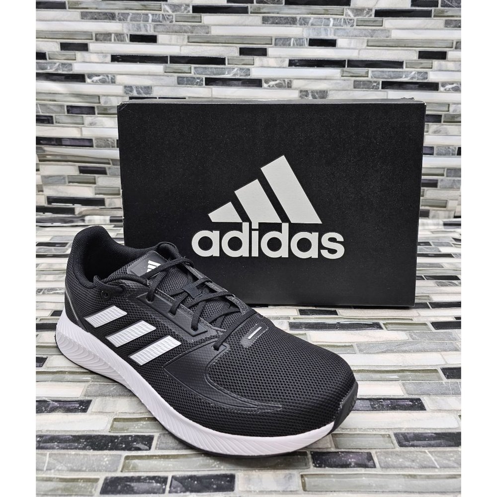 Adidas Run Falcon 2.0 Black Men's Running Shoes Size 10.5